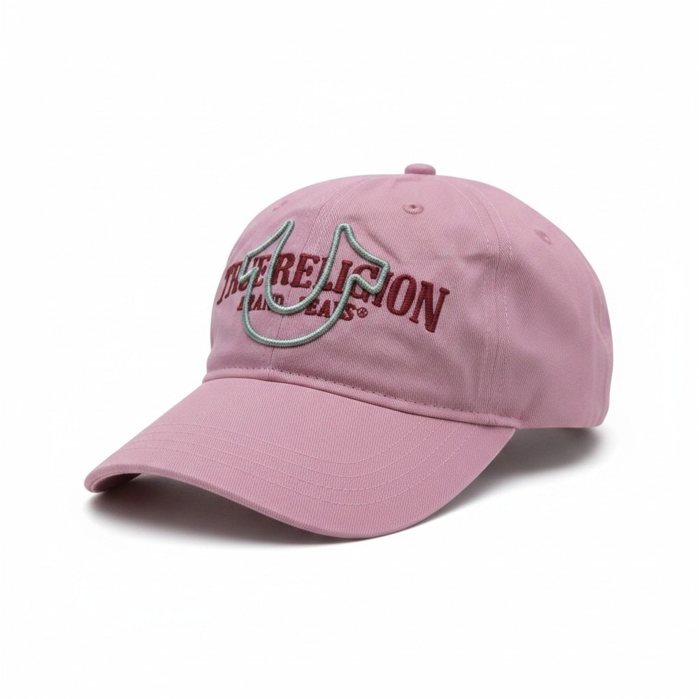 True‎ Religion Dull Pink Horseshoe Logo Baseball Hat TR4221 NWT Adjustable Cap